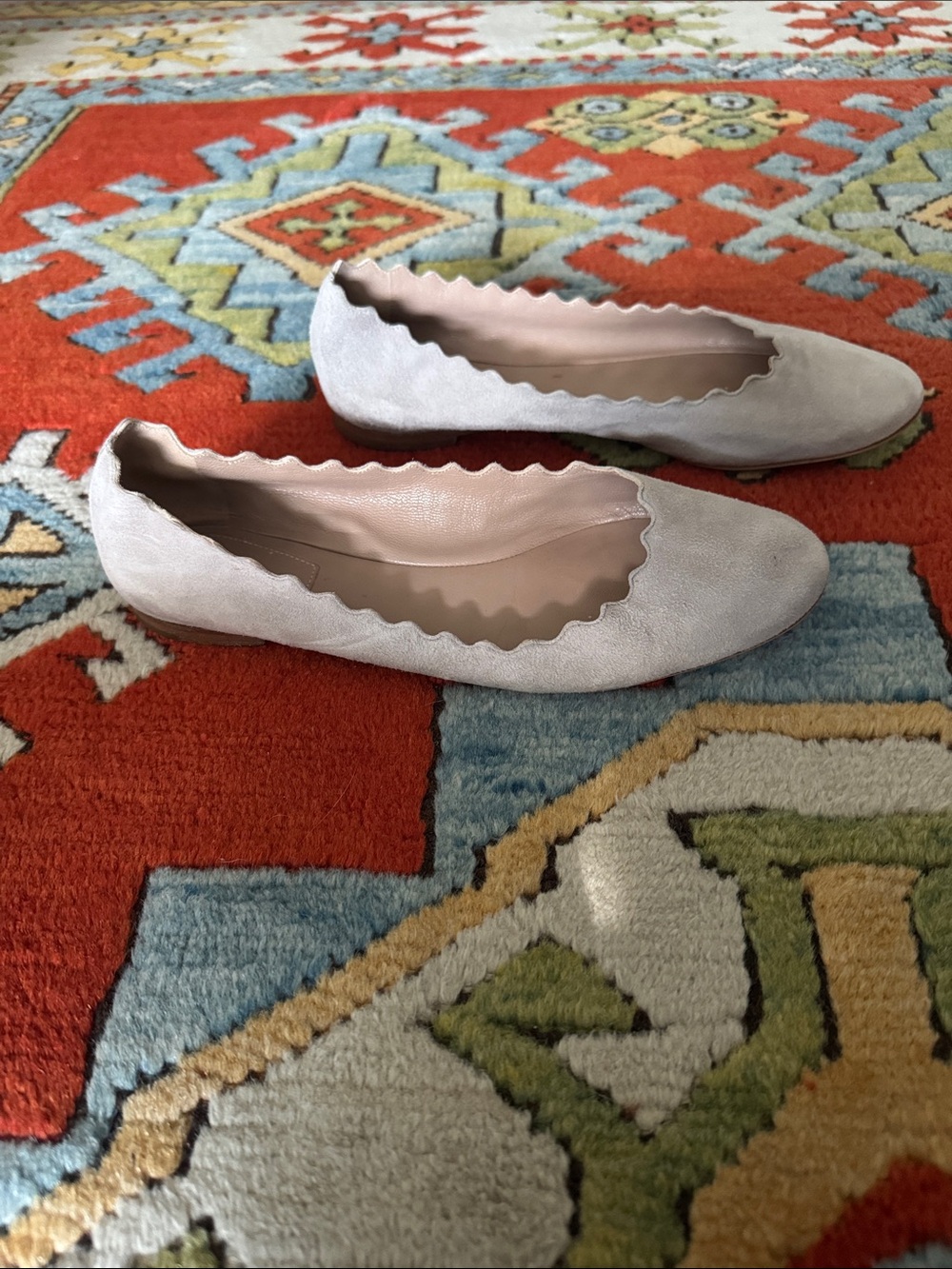 Chloe Lauren Ballet Flats 38.5 — Grey Suede - Picture 4 of 7